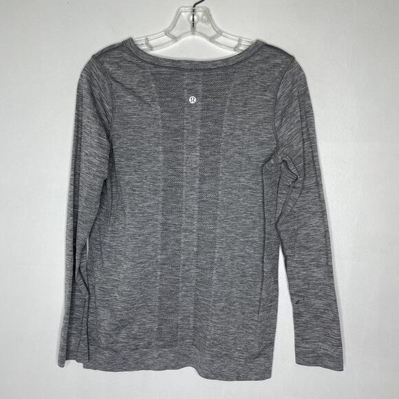 Lululemon Swiftly Tech Long Sleeve Shirt Womens 6 Gray Athletic Running Yoga - Picture 5 of 7